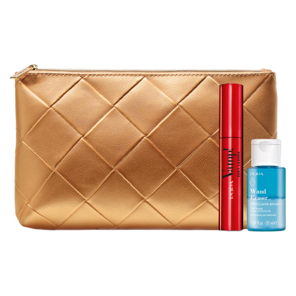 Pupa Milano Pupa Set Wand Eraser Cleansing Toner 50 Ml Und Vamp Sexy Lashes Paraben-Free Mascara 12 Ml In Sexy B (Sexy Black) (DMO-817059)