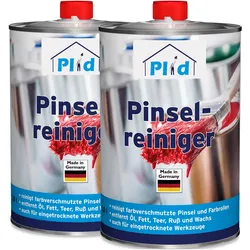 Plid, Mal Zubehör, Pinselreiniger 2L /Kraftvoller Reiniger Werkzeugreiniger, Entfernt Öl Fett Farbe
