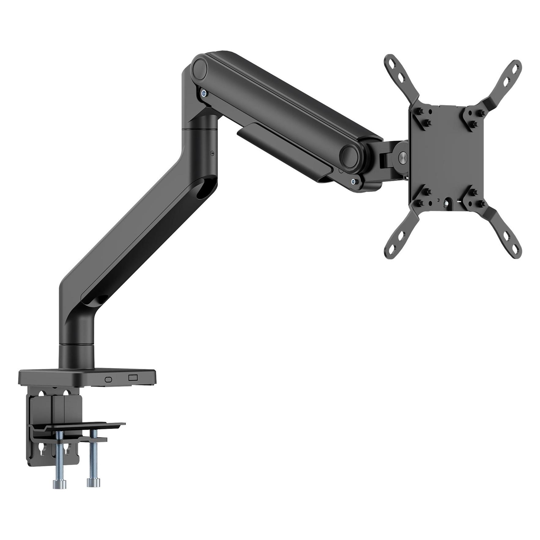 Manhattan Tischhalterung mit mechanischer Feder und besonders hoher Traglast für einen Monitor, Aluminium (Tisch, 49", 20 kg) (462570)