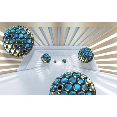 Fototapete PAPERMOON "Abstrakt 3D Effekt", bunt, B:3m L:2,23m, Vlies, Tapeten