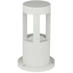 Stehlampe LED Wegeleuchte Standleuchte Außenbereich Aluminium weiß IP65 H 25 cm