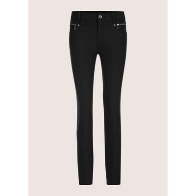 Stoffhose MADELEINE "Hose Slim Fit Stretchhose mit Taschen", Damen, Gr. 34, N-Gr, schwarz, Obermaterial: 88% Polyamid PA. 12% Elasthan EL., Modern, Hosen Stoffhose, Slim line Stretchhose