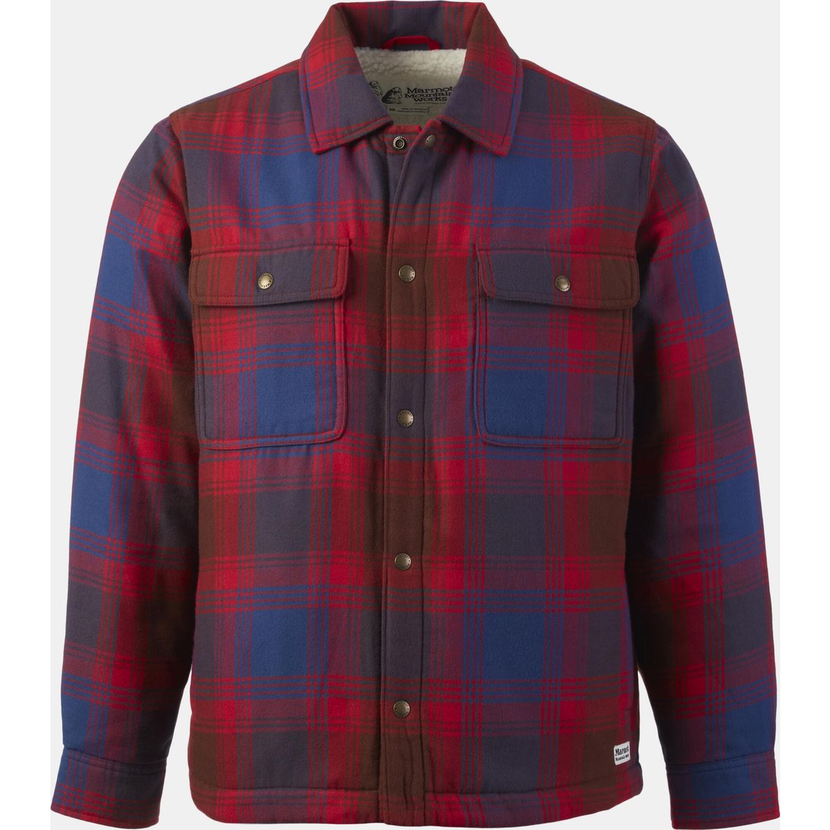 Marmot Ridgefield Sherpa Flannel Shirt Jacket team red (6278) XXL M15914-6278-XXL