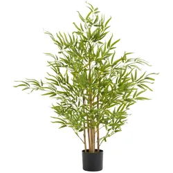 tectake Künstlicher Bambusbaum Bambosa, realistische Textur  Grün