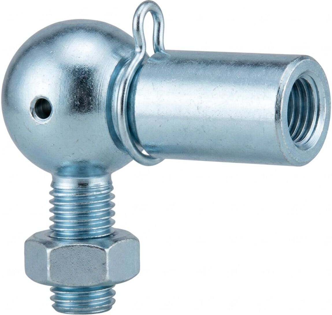Industrial Quality Supplies DIN 71802 Winkelgelenk Stahl 8 - M 5   galvanisch verzinkt   mit Kugelzapfen und Kugelpfanne   für Gelenkverbindungen geeignet (718020140080000)