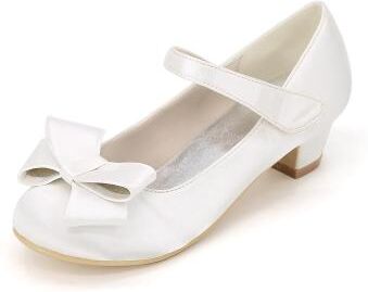 LightInthebox ADOR Girls' Shoes Satin Spring Summer Flower Girl Shoes Heels Null Bowknot / Magic Tape for Blue / Champagne / Ivory / Wedding