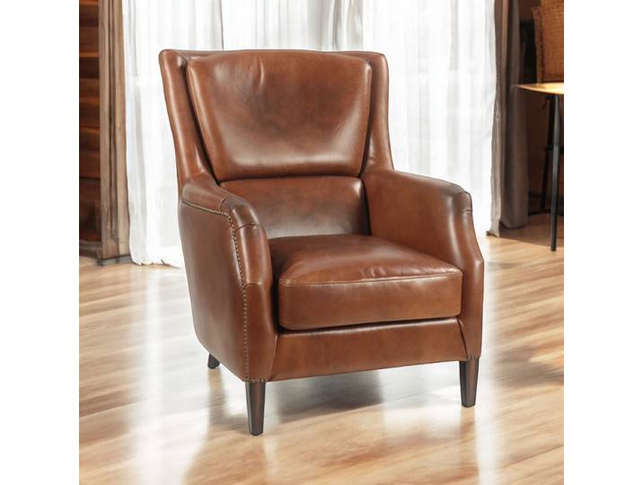 Fauteuil relax Middletown en Cuir - Havana
