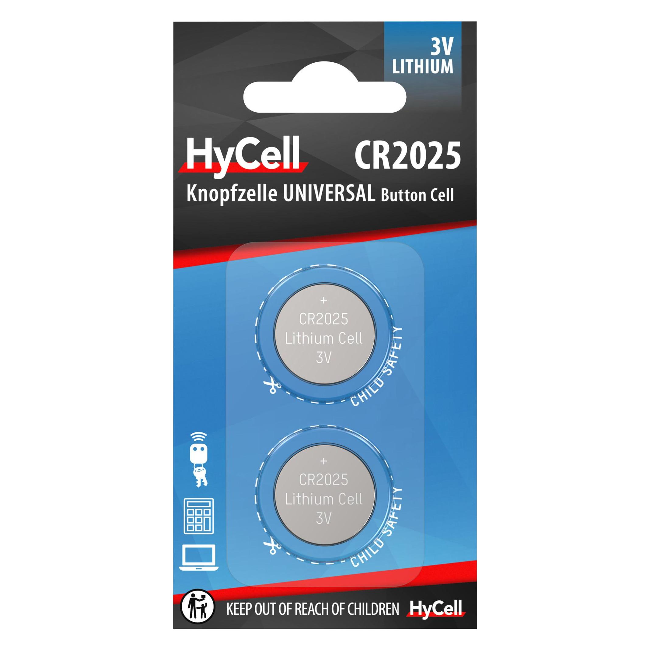 HyCell CR 2025 Lithium (2 Stk., CR2025, 140 mAh) (5020192)