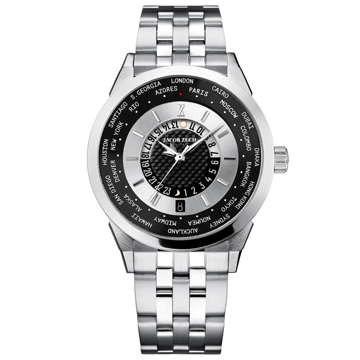 Jacob Zech Horloge New York City Zilver