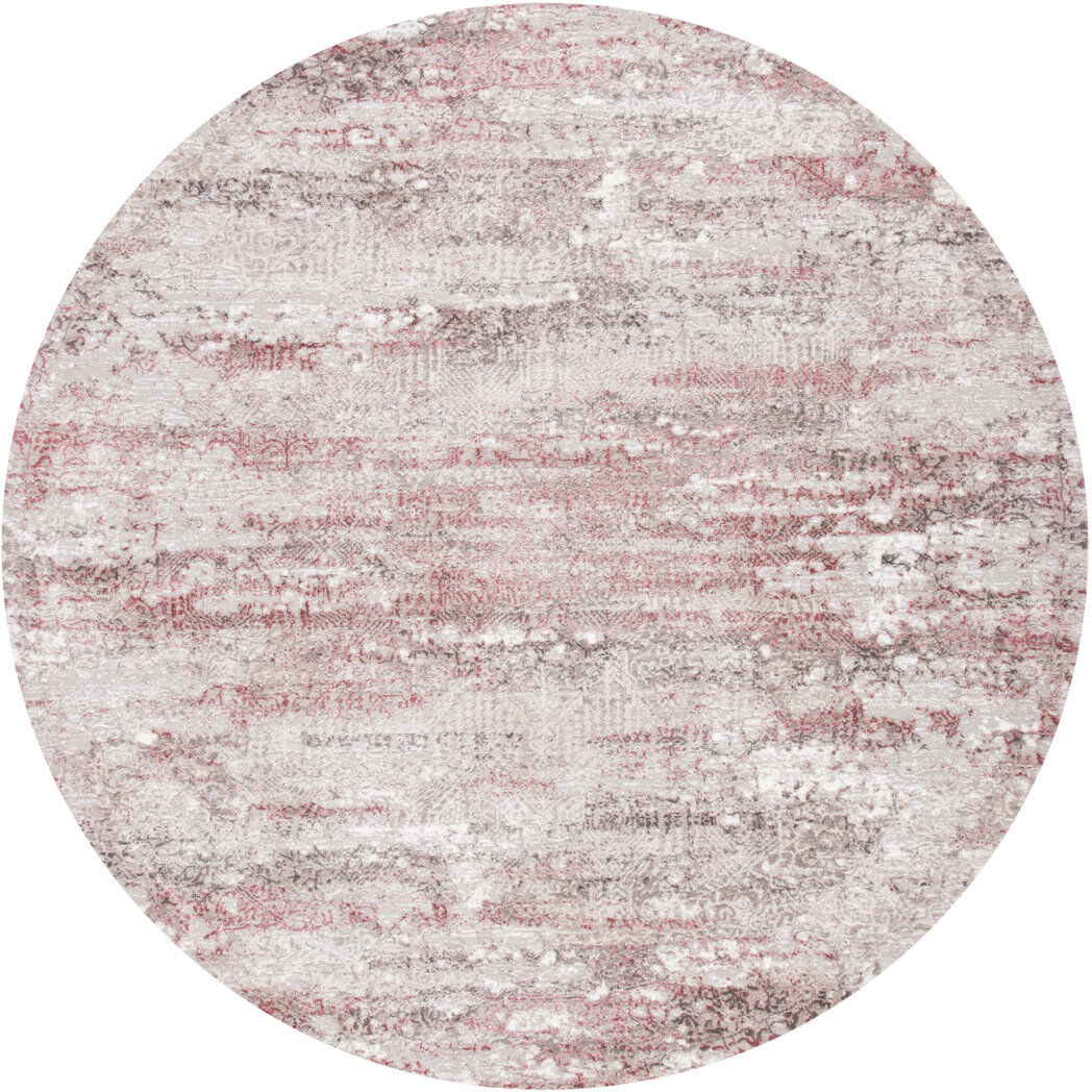 Borough Wharf Washable Area Rug Beige / Pink Rectangle 183 x 274 cm