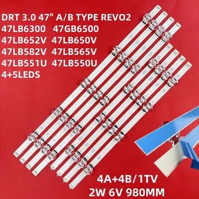 Inspired Finds LED Backlight Strip Replacement For LG 47LB6500 47LB5700 47LB5800 Series High Brightness LED Bar Set 40 Pcs For 5 Tv