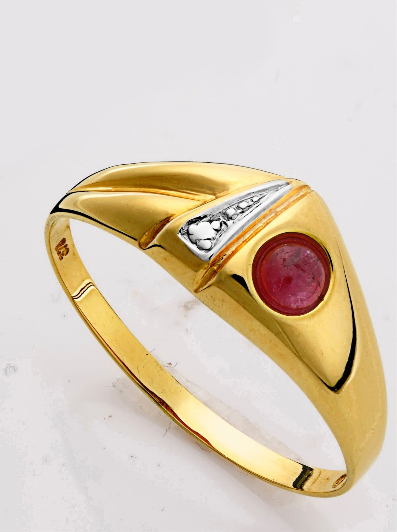 Fingerring LADY Gr. 18, rot, Fingerringe, Damen, 18, Metall, Fingerring