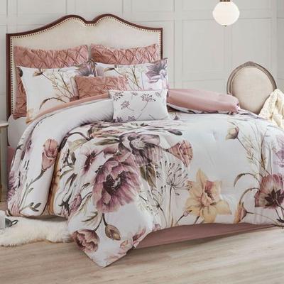 Jla Home/Bed Cassandra Comforter Bed Set Rose, King, Rose
