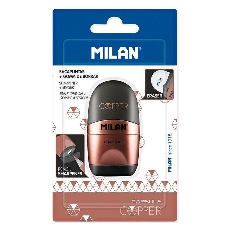 Milan Capsule Cooper Blister Spitzer und Radiergummi (40178506)