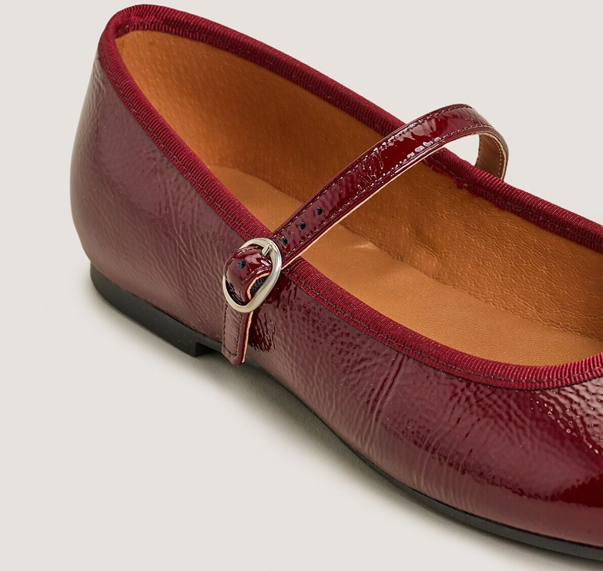 JONAK Ballerines en cuir talon plat