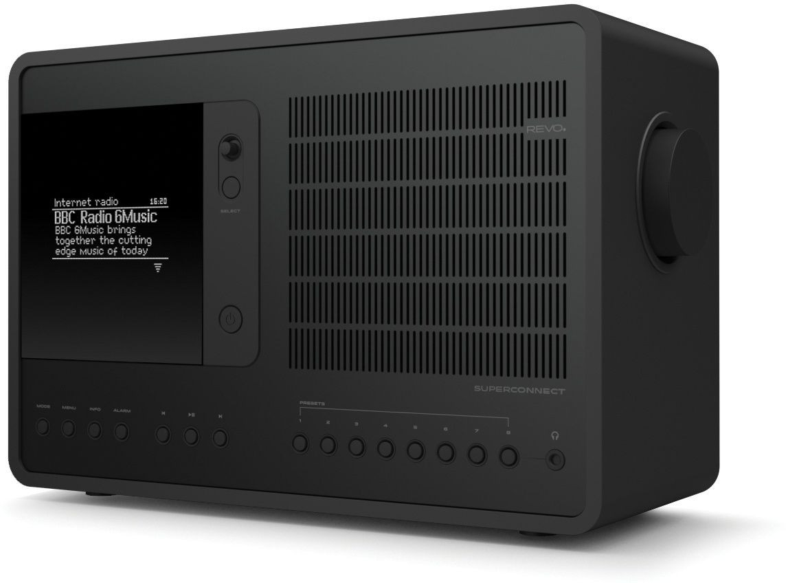 Revo SuperConnect Radio met Bluetooth, DAB en FM - Zwart