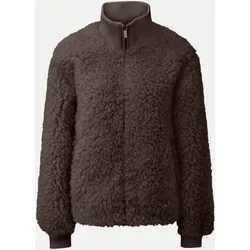 Jacke in Felloptik Braun M
