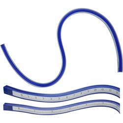 Donau Elektronik MLK60 Kurvenlineal Kunststoff, Stahl Blau 60 cm
