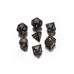 Q-Workshop Elvish Dice Black und Glow-in-the-Dark - 7 267662