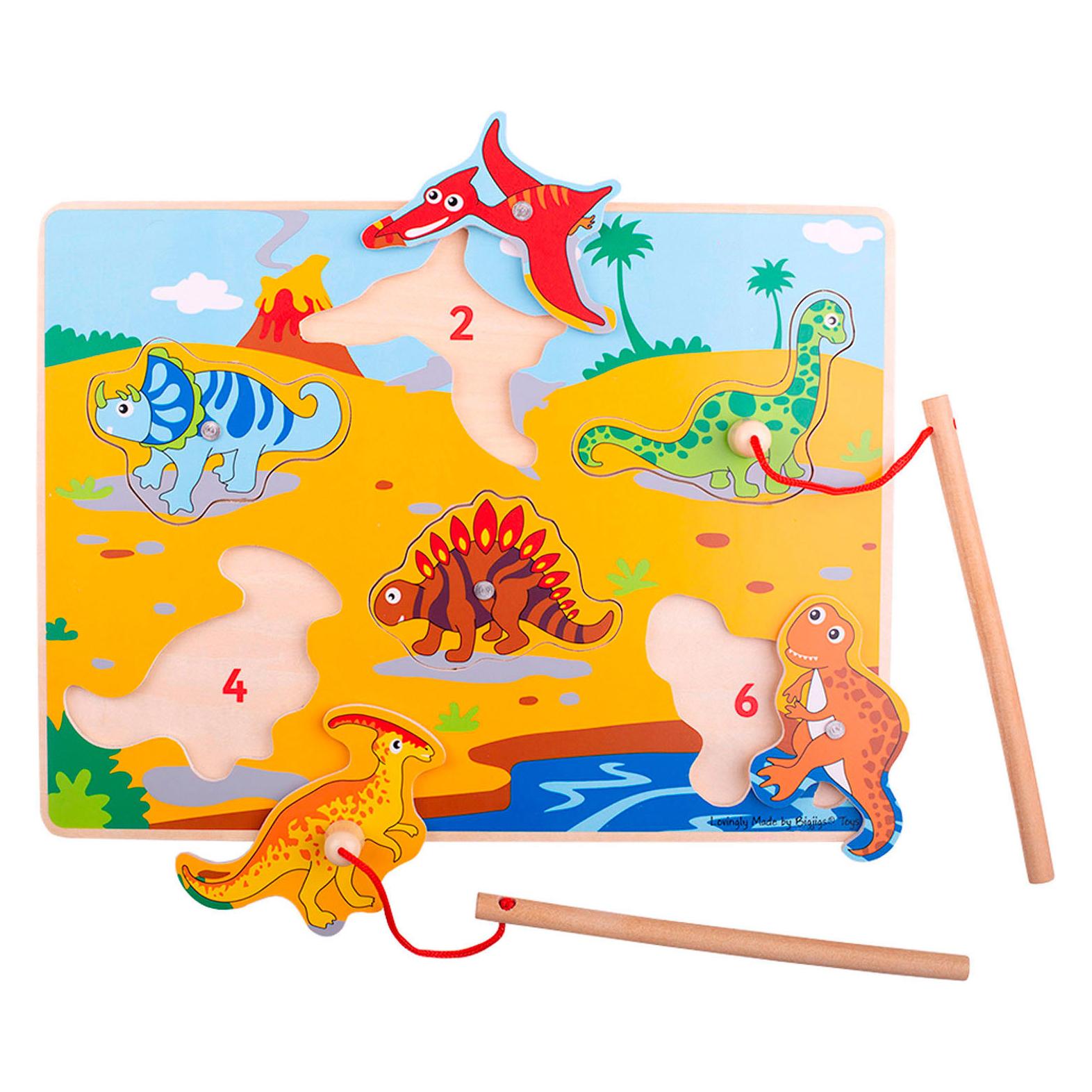 Bigjigs Magnetisches Fischspiel Dinos (BJ920)