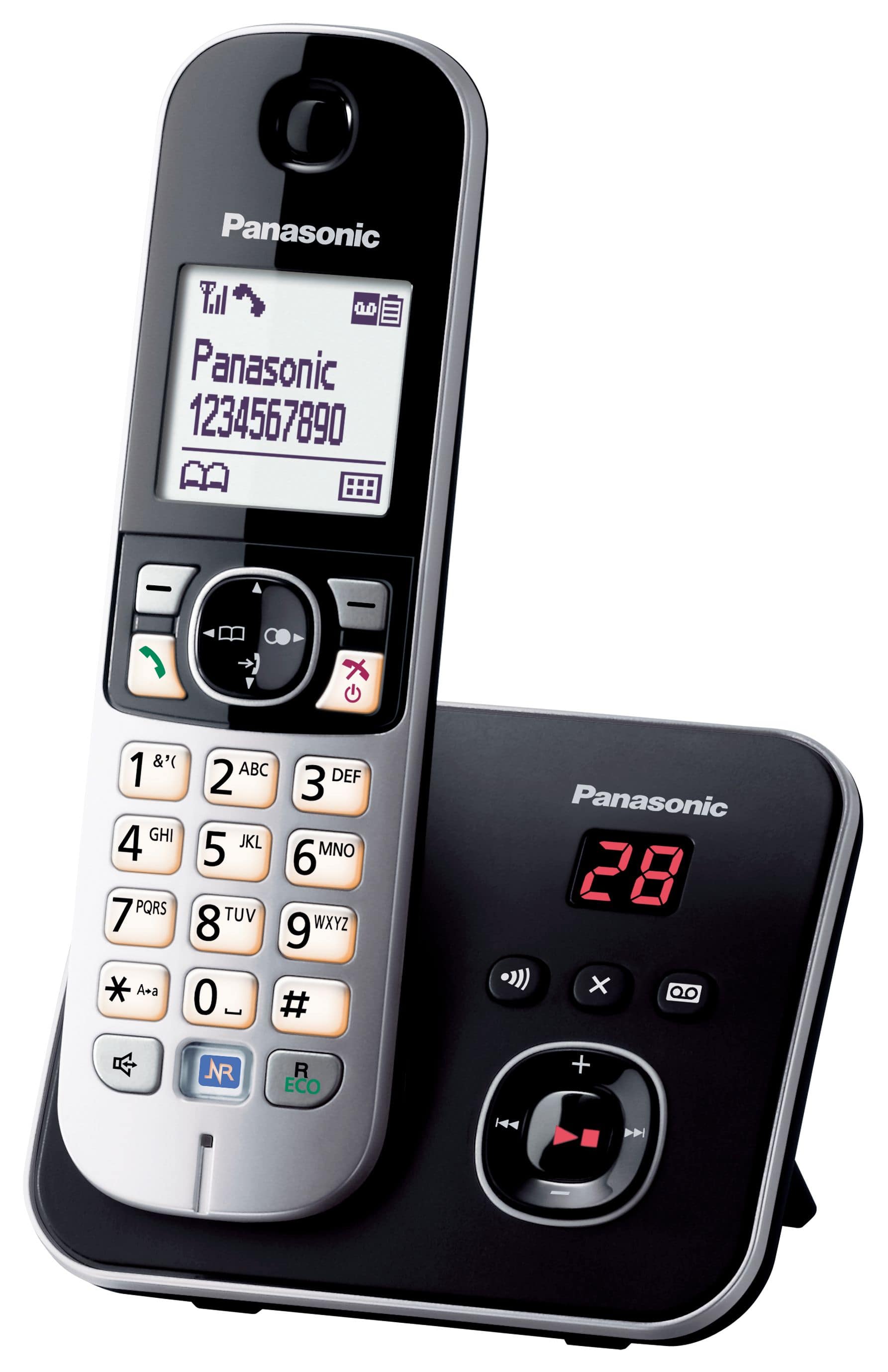 Panasonic KX-TG6821GB DECT-Telefon (Schwarz)