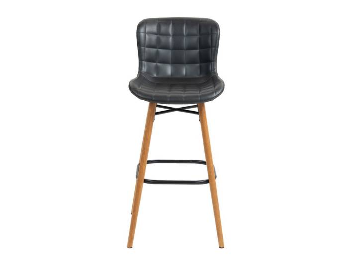 Chaise snack PU noir