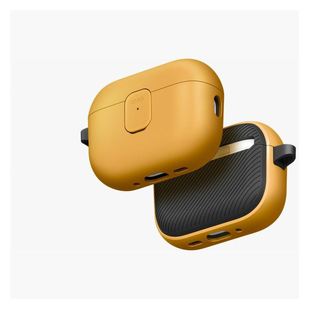 Uniq Case Clyde for AirPods Pro 3 gen yellow-grey (Kopfhörer Hülle) (UNIQ-AIRPODSPRO3-CLYRYELDGRY)
