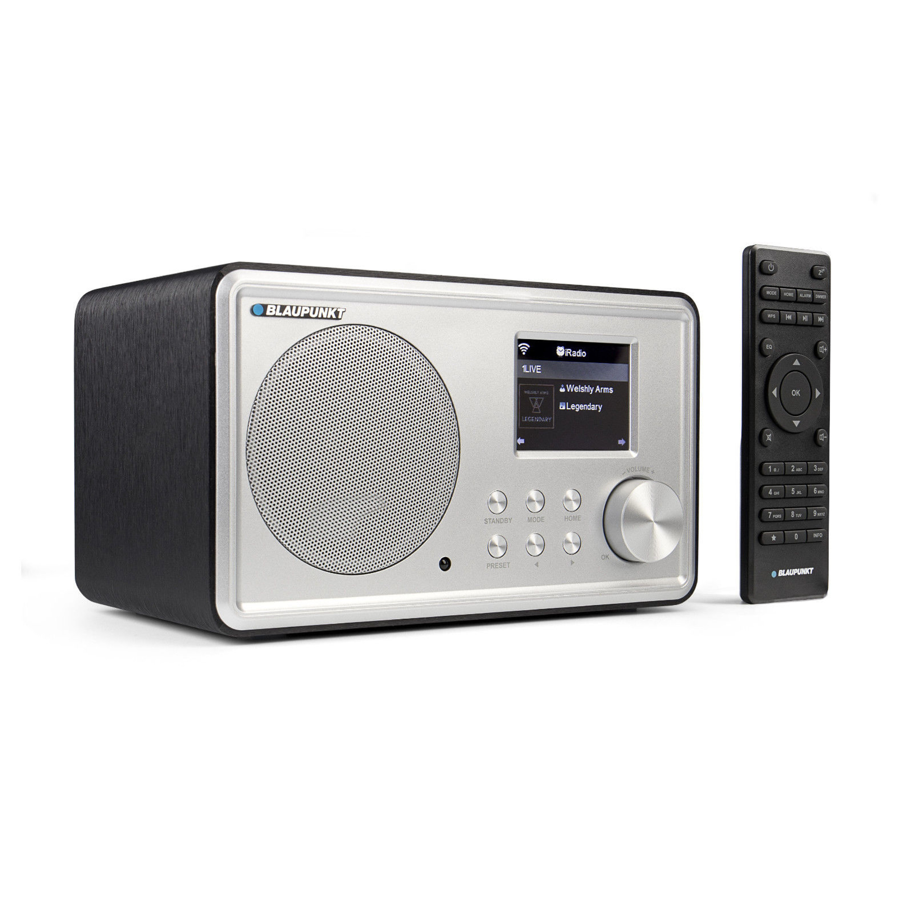 BLAUPUNKT IR 20, Internetradio, WLAN Radio, Küchenradio, Wecker, Digitalradio, Fernbedienung