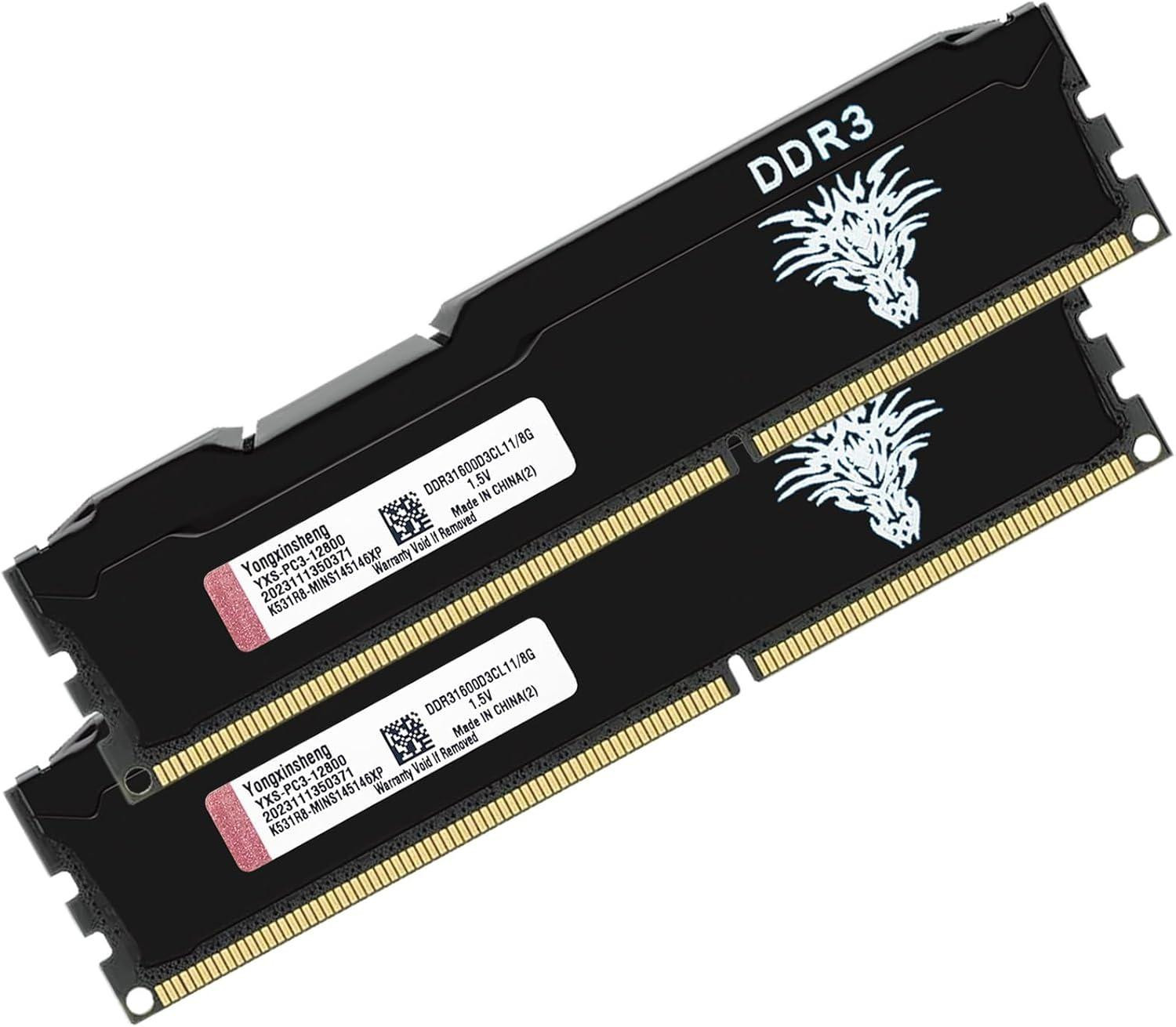 Yongxinsheng 16GB DDR3 RAM-kit, 1600MHz, 240-pins, CL11 (2x8GB)