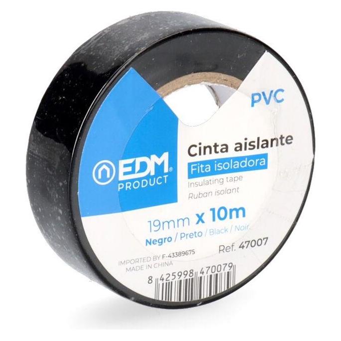 EDM "supra" quality black insulating tape 19 mm x 10 m (19 mm) (49376623)