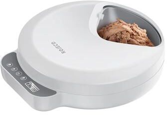 Inspire Select ROJECO 4 Meal Automatic Pet Feeder Smart Timed Wet & Dry Food Dispenser For Cats & Dogs With LCD Display 4 Meals