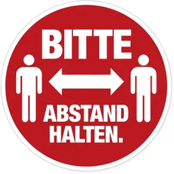 HERMA 12921 selbstklebendes Etikett Rund Entfernbar Rot, Weiß 5 Stück(e)