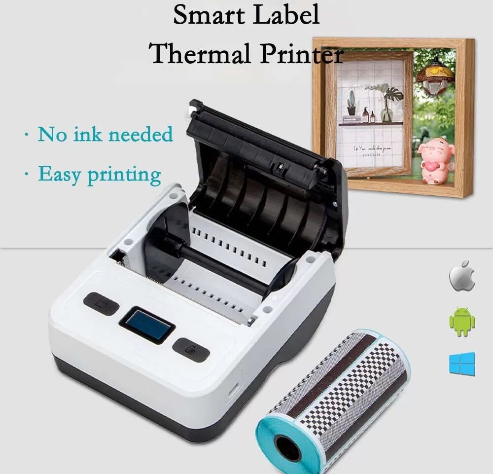 INF 80mm Tragbarer Bluetooth Thermodrucker - USB + Bluetooth Konnektivität
