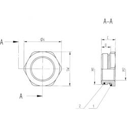 LAPP 52006563 SKINDICHT MR-M 80X2/63X1,5 HEXAGONAL Kabelverschraubung Reduzierung M80 M63 Messing Natur 1 St.