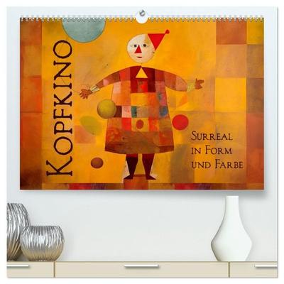 Kopfkino - Surreal in Form und Farbe (hochwertiger Premium Wandkalender 2027 DIN A2 quer), Kunstdruck in Hochglanz