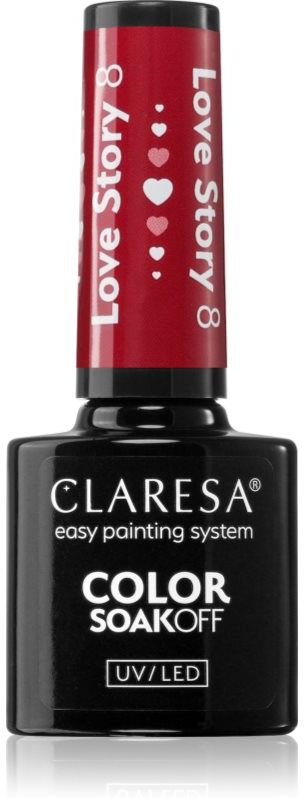 Claresa SoakOff UV/LED Color Love Story gel nail polish shade 8 5 g