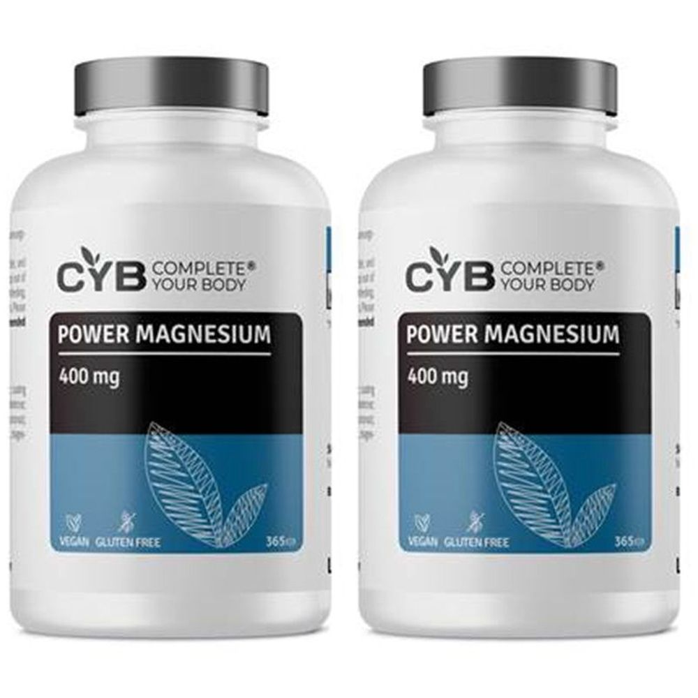 CYB Power Magnesium 400 mg hochdosiert+vegan Tabl. 2x 2x365 St Tabletten