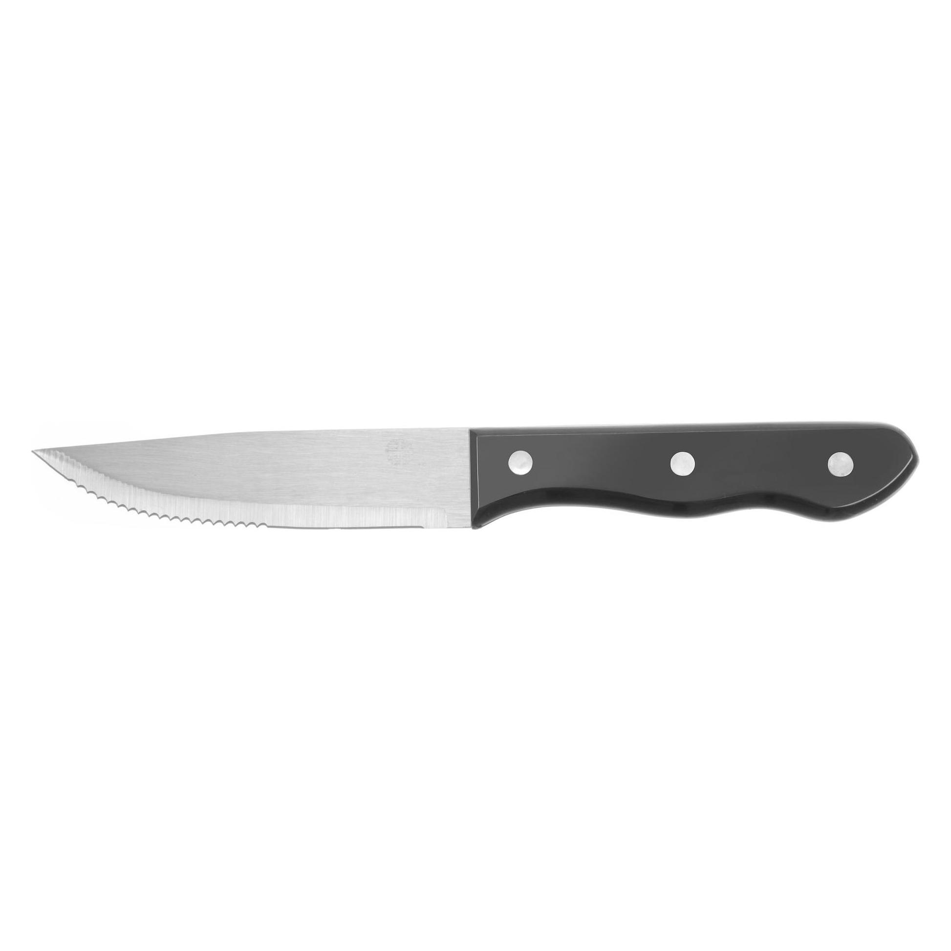Gastro Hero Steak Messer "Big" aus Edelstahl mit ABS Griff (6 Stk., Messer) (781456)