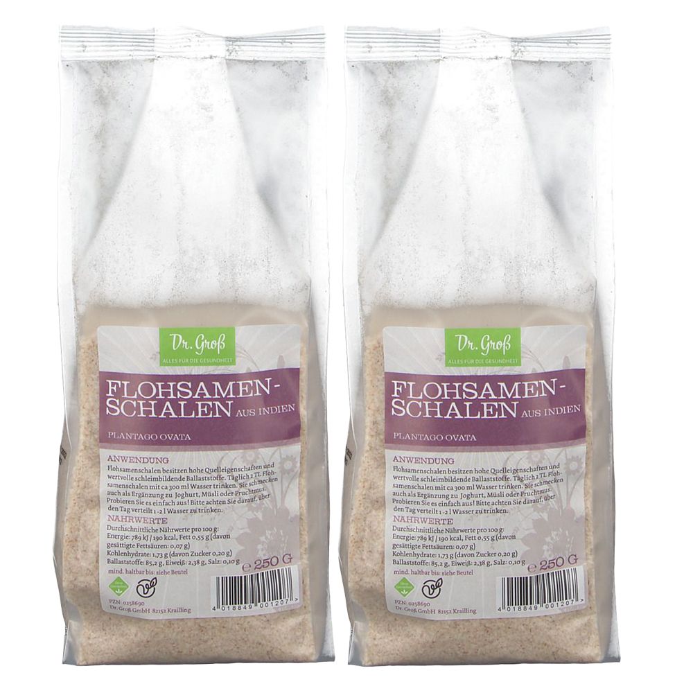 2x Flohsamenschalen 2x250 g Set