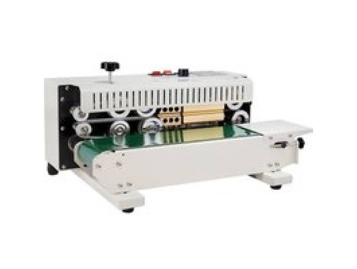 VEVOR Kontinuierliche Beutelband-Versiegelungsmaschine, 0,24-0,47 Zoll/6-12 mm Siegelbreite, Horizontale Bandsiegelmaschine mit digitaler Temperaturregelung, Beutelsiegelgerät aus Karbonstahl für 0,02-0,8 mm starke Plastikbeutelfolien