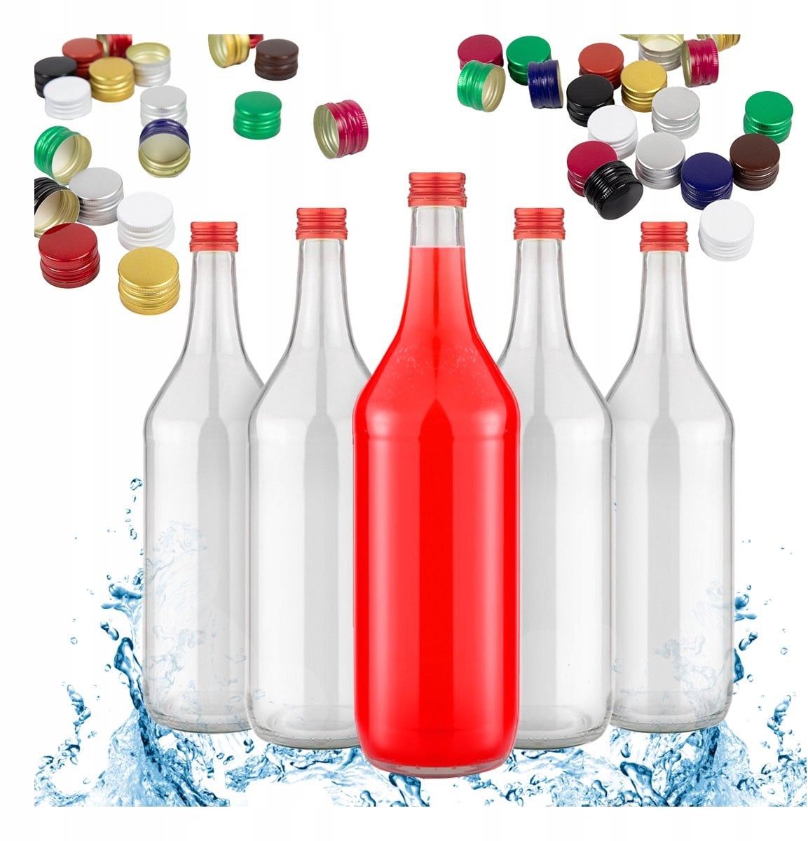 Bimberek Monopol Serie Decoratieve Fles Set van 25 - 1L per stuk
