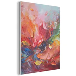 AKUSTIKBILD Ölgemälde - Kunst - Abstrakt - Farbenfroh Wandbilder 60x80 cm