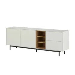 sound+vision Sideboard  Alpha ¦ weiß ¦ Maße (cm): B: 202 H: 71 T: 43.0