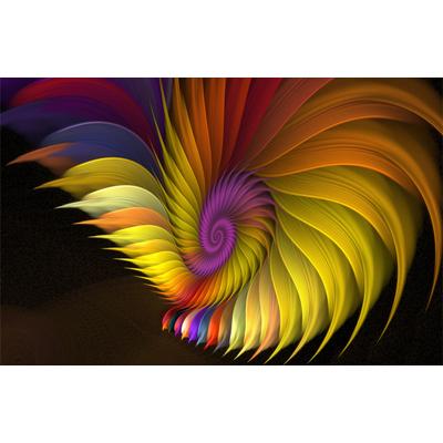 Fototapete PAPERMOON "ABSTRAKT DESIGN-MUSTER STRUKTUR", bunt, B:3,5m L:2,6m, Vlies, Tapeten