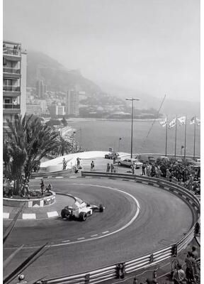 Inspired Finds Premium Monaco F1 Racing Canvas Print Wall Art For Motorsport Fans, Formula 1 Wall Art With Dynamic Car Photography senna Focus 15.75x23.62in Unframed
