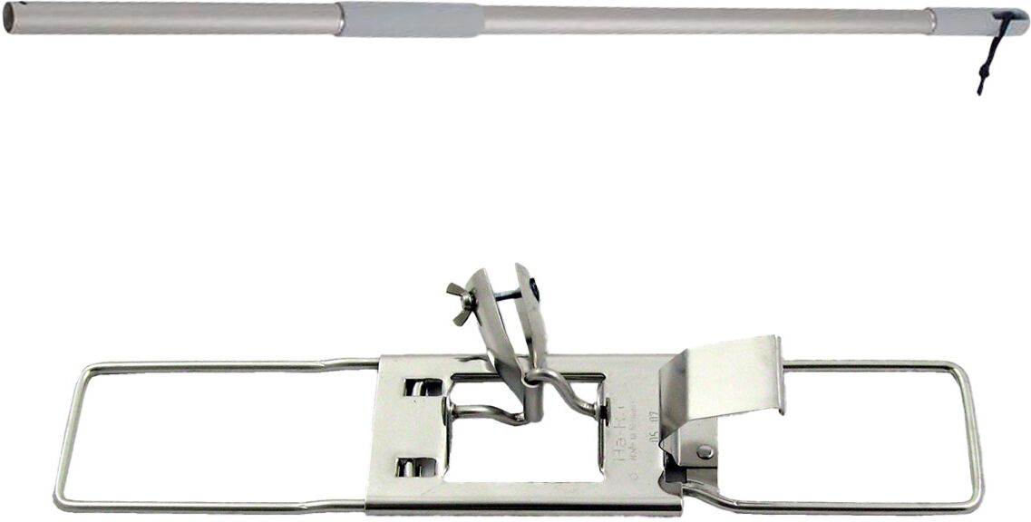 Axis Ha-Ra Bodenexpress 42cm aus Edelstahl mit Teleskop-Stiel I robuster