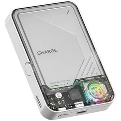 Sharge ICEMAG 2 10000 mah Powerbank (10000 mAh, 30 W, 36 Wh), Powerbank, Transparent