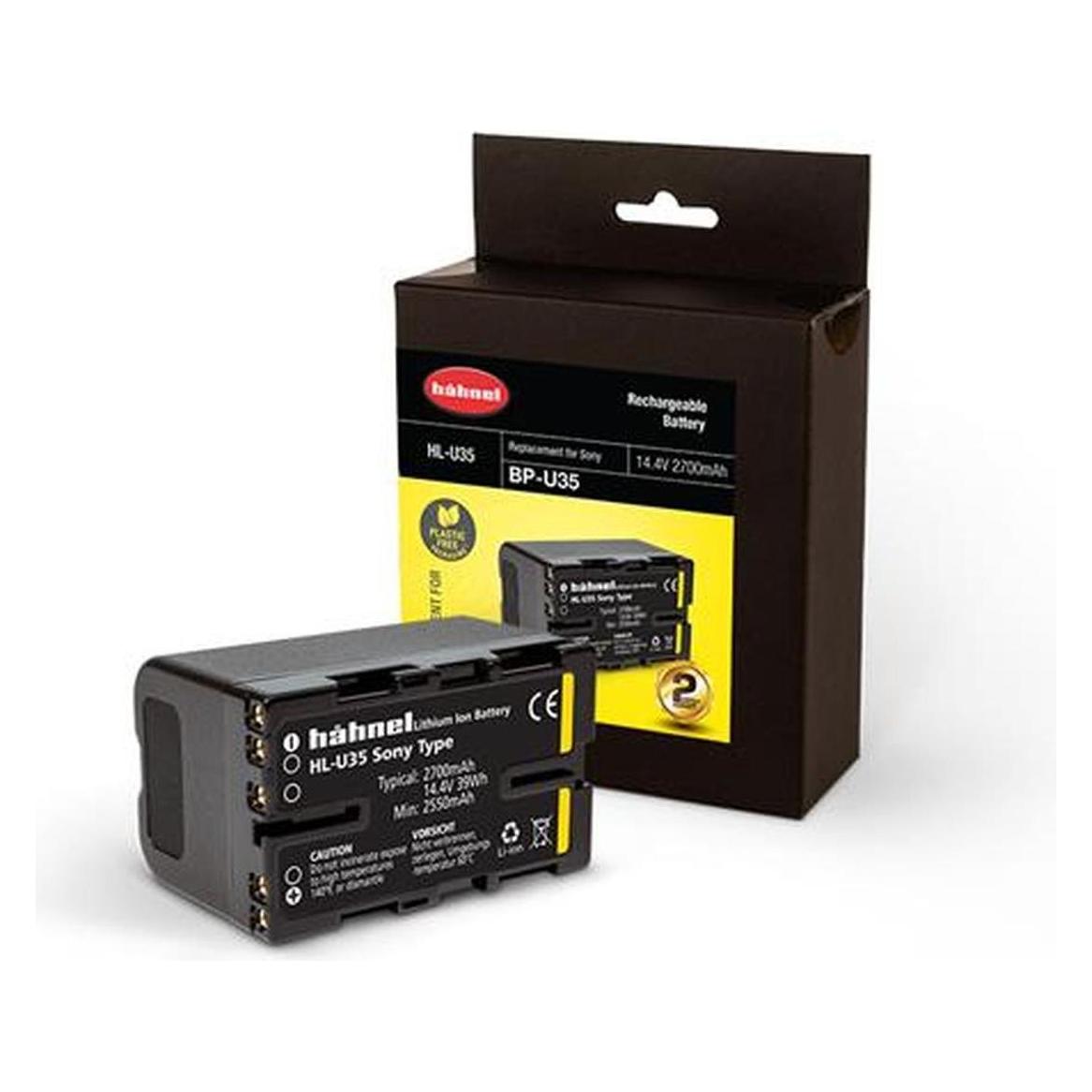 Hähnel HL-U35 Kamera-Akku ersetzt Original-Akku (Kamera) BP-U35 14.4 V 2700 mAh (Kamera Akku) (10001480)
