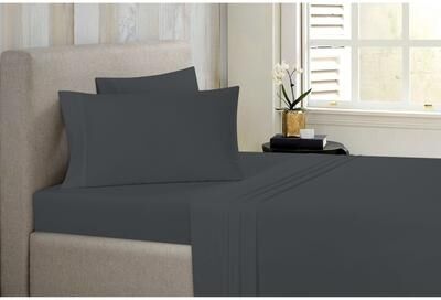 Bibb Home Antimicrobial 4 Piece Solid Sheet Set