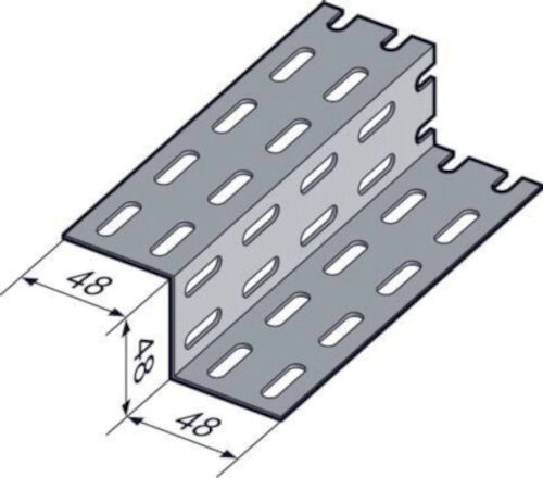 Profilé perforé Z A570 3 m 48x48x48 NIEDAX 016008